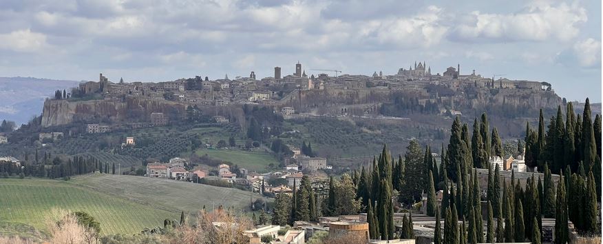 Orvieto in the distance